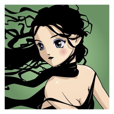 Jamaican Anime Girl Giclee Print Harry Briggs Art Com