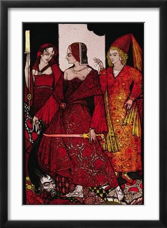 Impression Giclée Sur Toile – 'Marguerite' D'après Harry Clarke – Style Romantisme