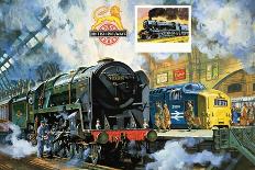Evening Star, the Last Steam Locomotive and the New Diesel-Electric Deltic-Harry Green-Giclee Print