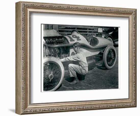 Harry Hartz and No.14 Racecar, 1919-Marvin Boland-Framed Giclee Print