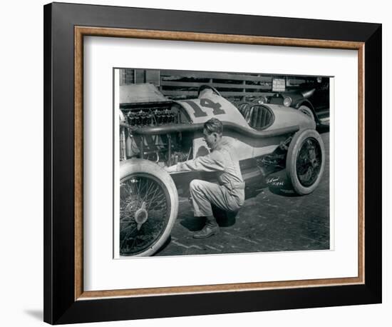 Harry Hartz and No.14 Racecar, 1919-Marvin Boland-Framed Giclee Print