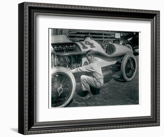 Harry Hartz and No.14 Racecar, 1919-Marvin Boland-Framed Giclee Print