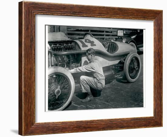 Harry Hartz and No.14 Racecar, 1919-Marvin Boland-Framed Giclee Print