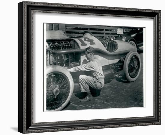 Harry Hartz and No.14 Racecar, 1919-Marvin Boland-Framed Giclee Print