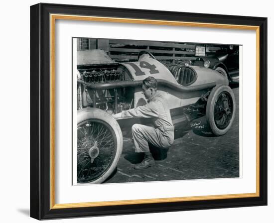 Harry Hartz and No.14 Racecar, 1919-Marvin Boland-Framed Giclee Print