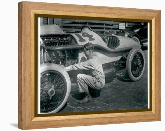 Harry Hartz and No.14 Racecar, 1919-Marvin Boland-Framed Premier Image Canvas