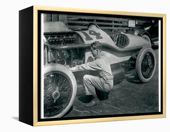 Harry Hartz and No.14 Racecar, 1919-Marvin Boland-Framed Premier Image Canvas