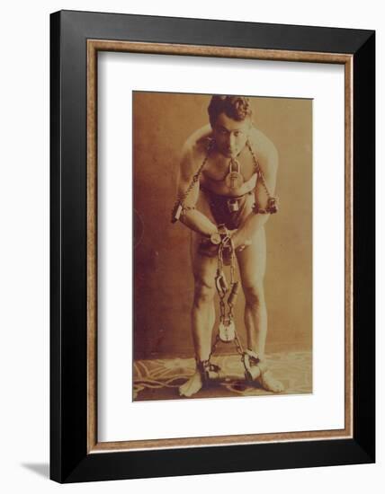 Harry Houdini in chains, c.1899-American Photographer-Framed Photographic Print