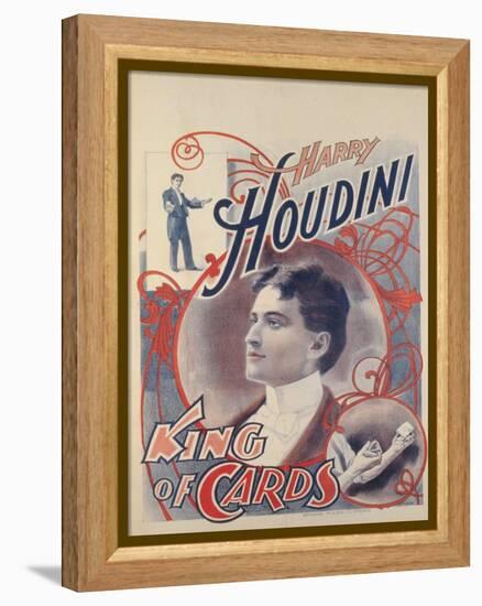 Harry Houdini, King of Cards, 1895-American School-Framed Premier Image Canvas