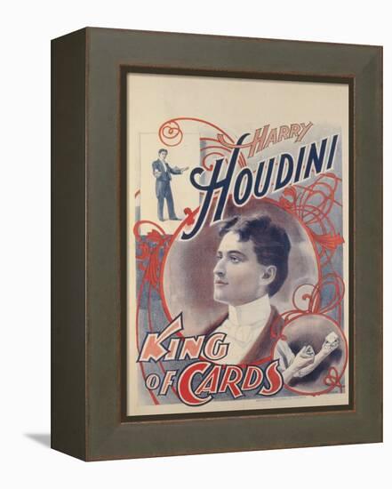 Harry Houdini, King of Cards, 1895-American School-Framed Premier Image Canvas