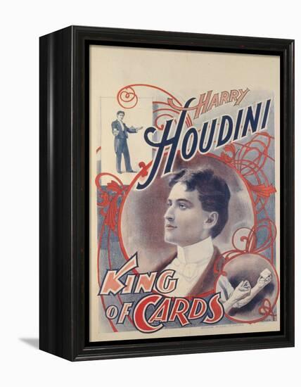 Harry Houdini, King of Cards, 1895-American School-Framed Premier Image Canvas