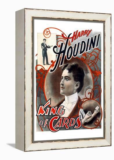 Harry Houdini: King of Cards-null-Framed Stretched Canvas