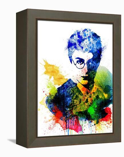 Harry Potter Watercolor-Jack Hunter-Framed Stretched Canvas