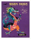 Hong Kong - Qantas Airways - Chinese Treasure Dragon-Harry Rogers-Giclee Print