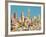 Harry's New York Collage-Andy Burgess-Framed Giclee Print