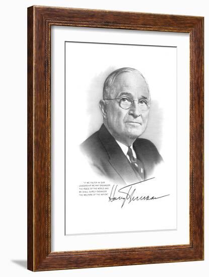 Harry S Truman-null-Framed Art Print