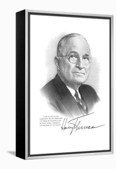 Harry S Truman-null-Framed Stretched Canvas