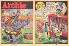 Archie Comics Retro: Archie Comic Spread Circus Serenade  (Aged)-Harry Sahle-Framed Art Print