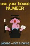 Use Your House Number-Harry Stevens-Art Print
