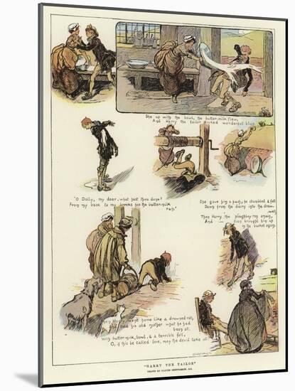 Harry the Tailor-Claude Shepperson-Mounted Giclee Print