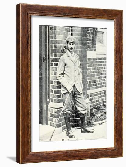 Harry Vardon (1870-1937), British golfer, cigarette card, c1903-Unknown-Framed Giclee Print