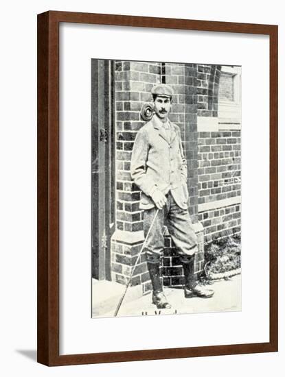 Harry Vardon (1870-1937), British golfer, cigarette card, c1903-Unknown-Framed Giclee Print