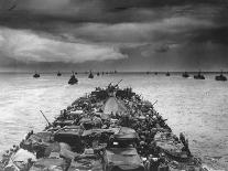 Troops Packed LCI Trailing in Wake of Coast Guard Manned LST for Invasion of Cape Sansapor-Harry Watson-Photographic Print