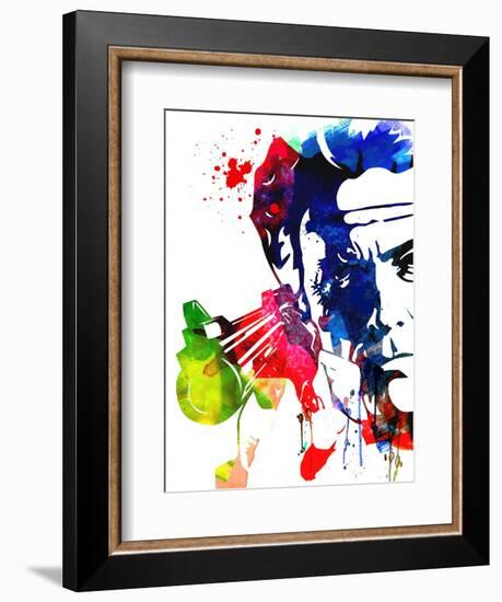 Harry with a Gun Watercolor 2-Lora Feldman-Framed Premium Giclee Print