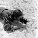 Film Maker Walt Disney Filming on Brazilian Beach-Hart Preston-Premier Image Canvas