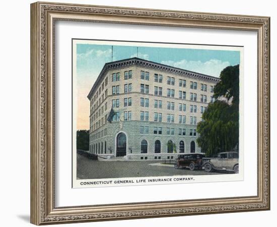 Hartford, Connecticut - Ct General Life Insurance Co Building Exterior-Lantern Press-Framed Art Print