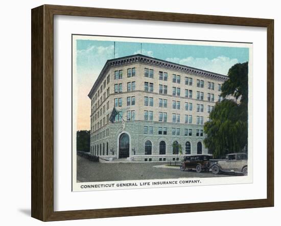 Hartford, Connecticut - Ct General Life Insurance Co Building Exterior-Lantern Press-Framed Art Print