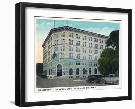 Hartford, Connecticut - Ct General Life Insurance Co Building Exterior-Lantern Press-Framed Art Print