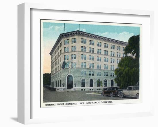 Hartford, Connecticut - Ct General Life Insurance Co Building Exterior-Lantern Press-Framed Art Print