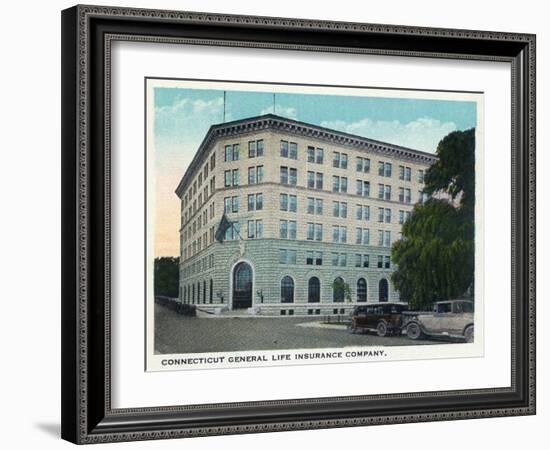 Hartford, Connecticut - Ct General Life Insurance Co Building Exterior-Lantern Press-Framed Art Print