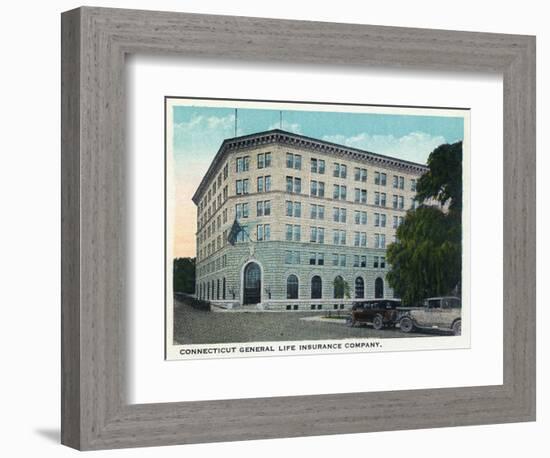 Hartford, Connecticut - Ct General Life Insurance Co Building Exterior-Lantern Press-Framed Art Print