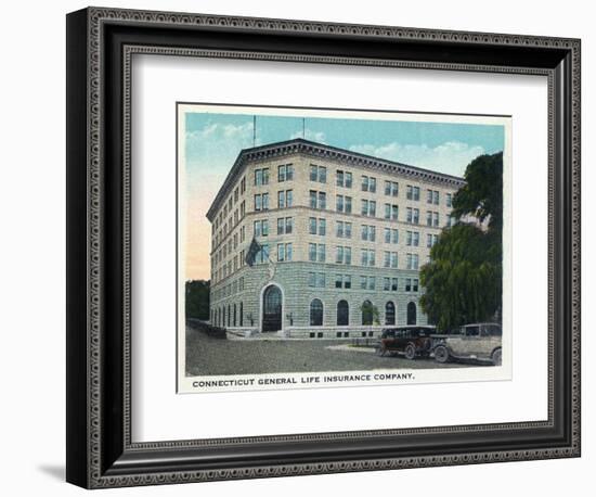 Hartford, Connecticut - Ct General Life Insurance Co Building Exterior-Lantern Press-Framed Art Print