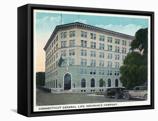 Hartford, Connecticut - Ct General Life Insurance Co Building Exterior-Lantern Press-Framed Stretched Canvas