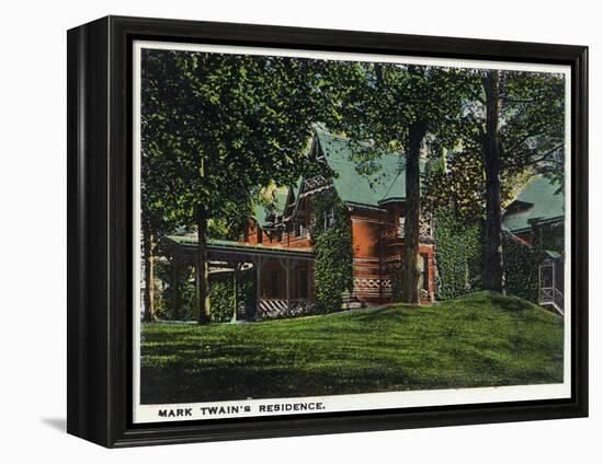 Hartford, Connecticut - Mark Twain's House-Lantern Press-Framed Stretched Canvas