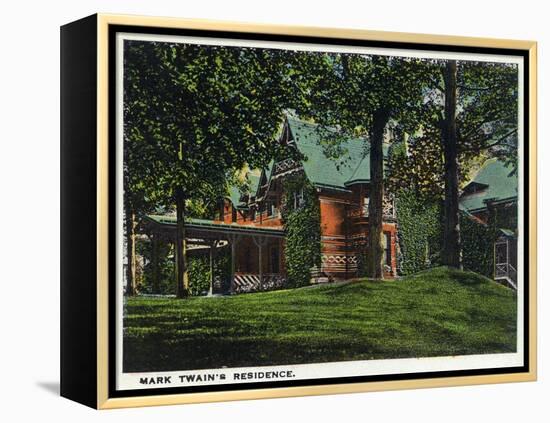 Hartford, Connecticut - Mark Twain's House-Lantern Press-Framed Stretched Canvas