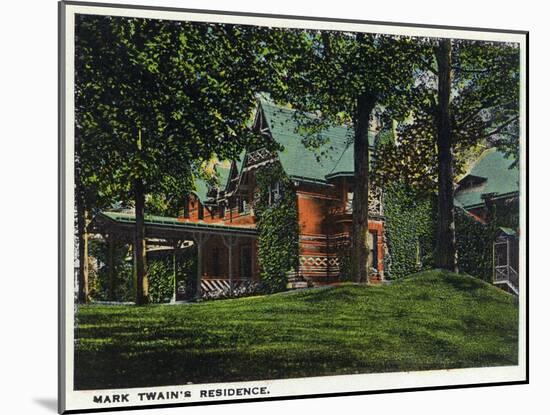 Hartford, Connecticut - Mark Twain's House-Lantern Press-Mounted Art Print