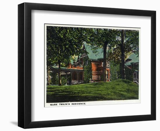 Hartford, Connecticut - Mark Twain's House-Lantern Press-Framed Art Print