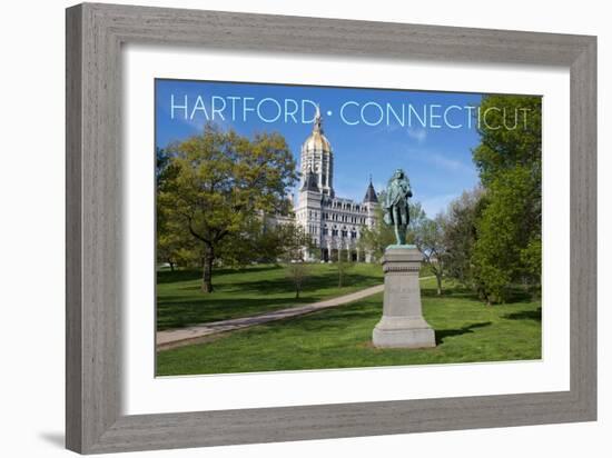 Hartford, Connecticut - Putnam Statue in Bushnell Park-Lantern Press-Framed Art Print