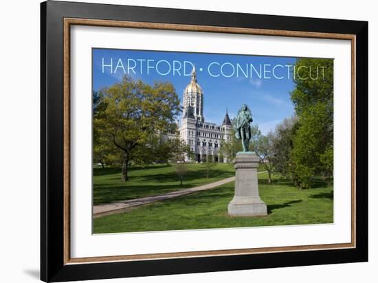 Hartford, Connecticut - Putnam Statue in Bushnell Park-Lantern Press-Framed Art Print