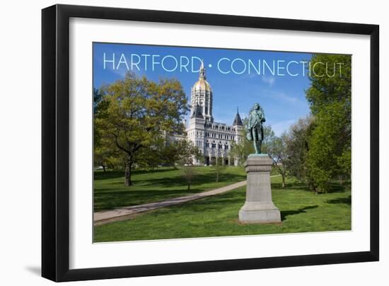 Hartford, Connecticut - Putnam Statue in Bushnell Park-Lantern Press-Framed Art Print