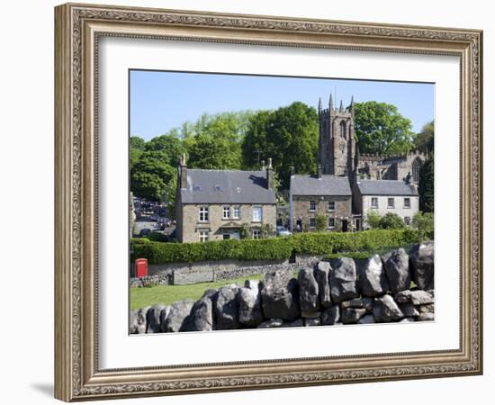 Hartington Village and Church, Peak District, Derbyshire, England, United Kingdom, Europe-Frank Fell-Framed Photographic Print