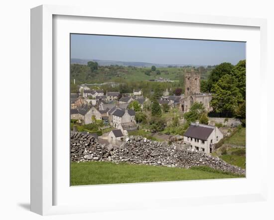 Hartington Village and Church, Peak District, Derbyshire, England, United Kingdom, Europe-Frank Fell-Framed Photographic Print