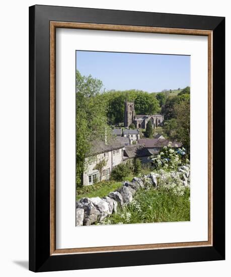 Hartington Village and Church, Peak District, Derbyshire, England, United Kingdom, Europe-Frank Fell-Framed Photographic Print