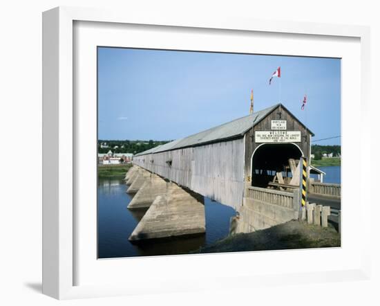 Hartland Bridge, New Brunswick, Canada-null-Framed Photographic Print