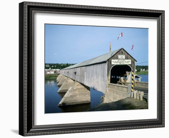 Hartland Bridge, New Brunswick, Canada-null-Framed Photographic Print