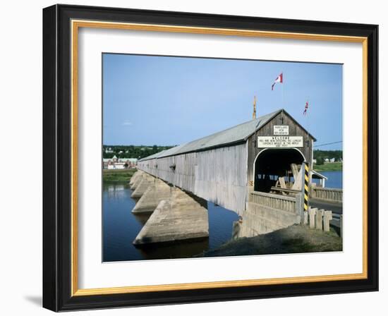Hartland Bridge, New Brunswick, Canada-null-Framed Photographic Print